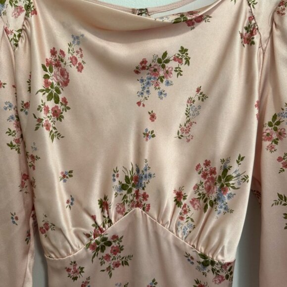 Reformation Floral Silk Mini Dress - Picture 3 of 7